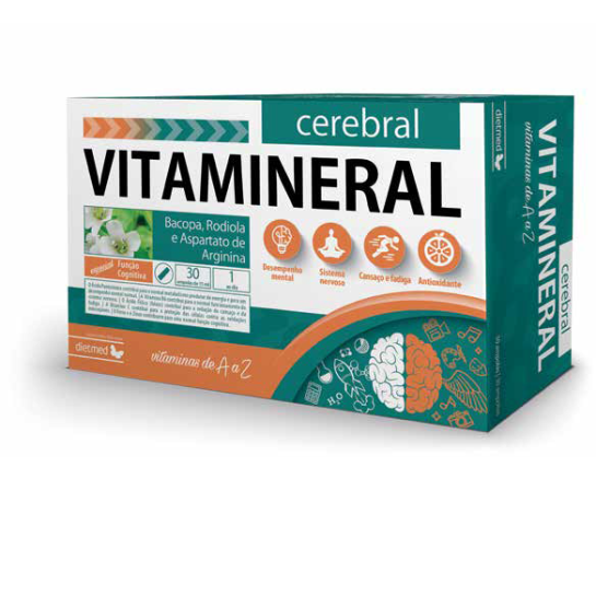 VitaMineral Cerebral, 15ml, 30 fiole buvabile, Dietmed