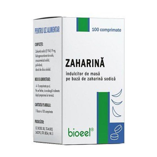 Zaharina 100 comprimate, Bioeel