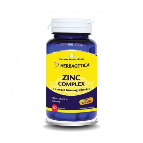 Zinc complex 60 capsule, Herbagetica