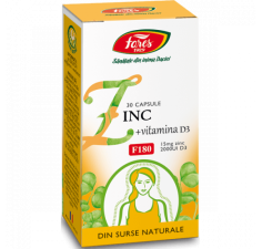 Zinc cu Vitamina D3, 30 capsule, Fares
