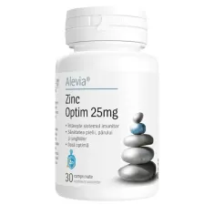 Zinc optim 25mg, 30 capsule vegetale, Alevia