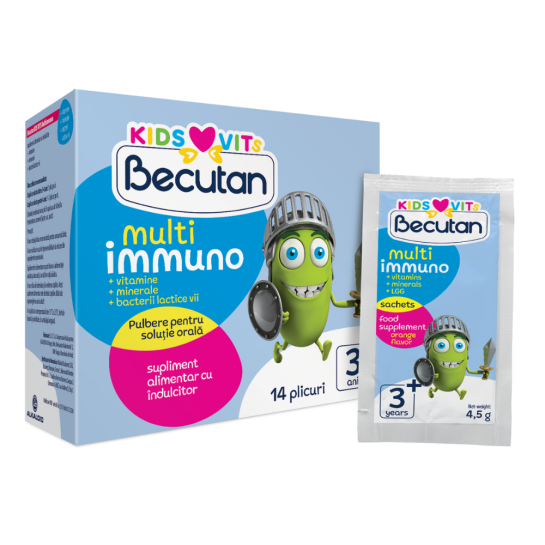 Becutan kids vits, probiotice multi immuno, 14 plicuri, Alkaloid