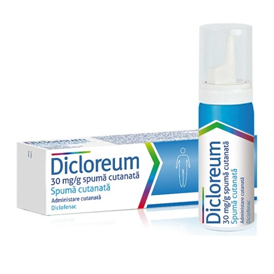 Dicloreum spumă cutanată, 30mg/g, 50g, AlfaSigma 