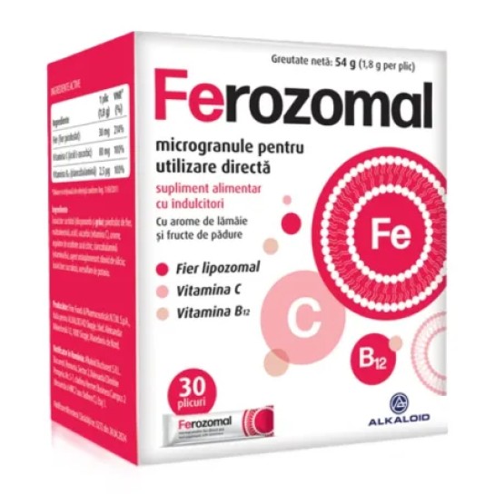 Ferozomal, 30 plicuri, Alkaloid 