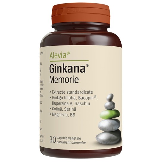 Ginkana Memorie, 30 capsule vegetale, Alevia 