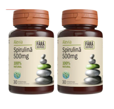 Pachet Spirulina 500mg, 30+30 comprimate, Alevia