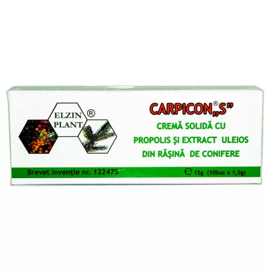 Carpicon S crema solida, 10 bucati x 1.5g, Elzin Plant