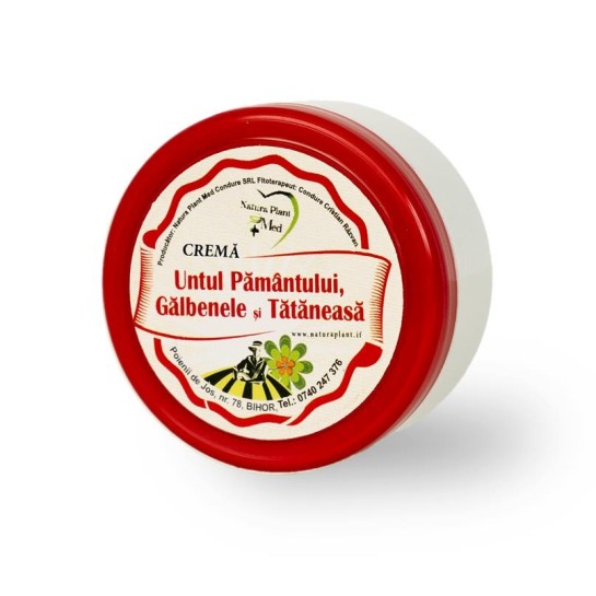 Crema cu untul pamantului, tataneasa si galbenele, 100ml, Natura Plant