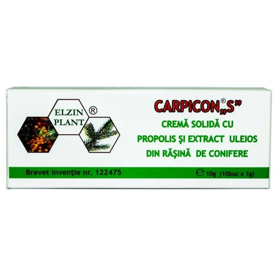 Carpicon S crema solida 10 bucati x 1g, Elzin Plant