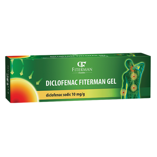 Diclofenac gel, 10mg/g, 100g, Fiterman 