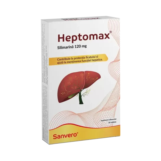Heptomax, 30 comprimate, Sanvero