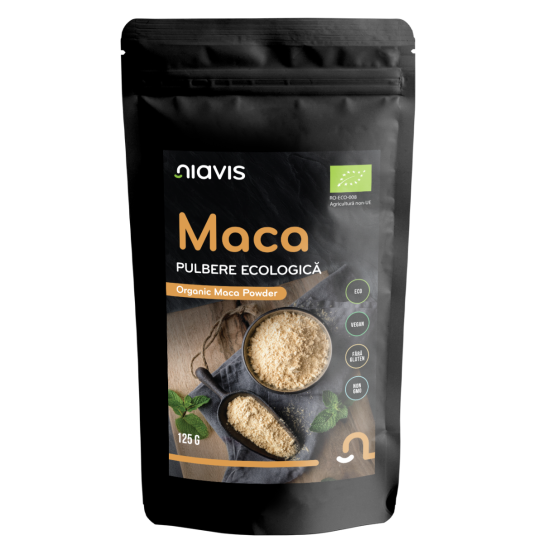Maca pulbere ecologica, 125g, Niavis