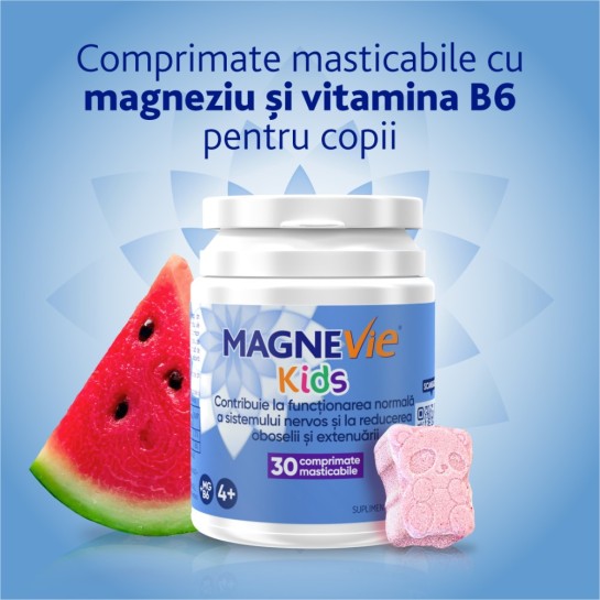 MagneVie Kids, 30 comprimate masticabile, Opella