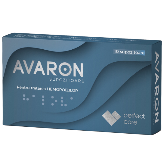 Avaron supozitoare hemoroizi, 10 bucati, Perfect Care