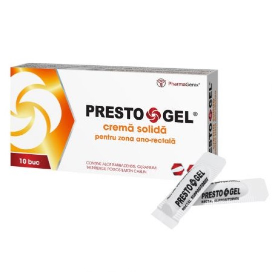 Prestogel crema solida, 10 supozitoare, P.M. Innovation Laboratories