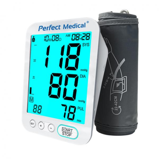 Tensiometru de brat cu led si daptor USB-C PM-39, Perfect Medical