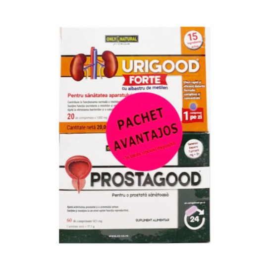 Prostagood 60 comprimate + Urigood forte 20 comprimate, Only Natural