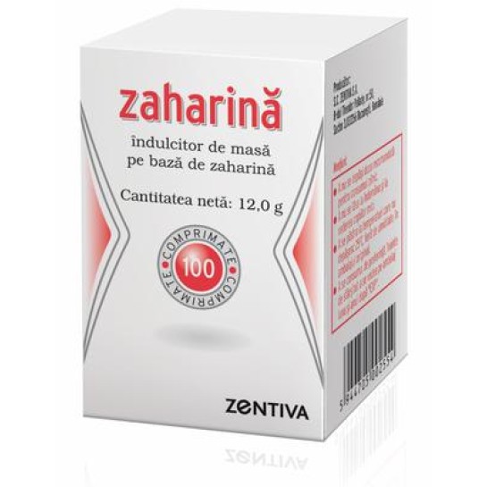 Zaharina, 100 comprimate, Zentiva