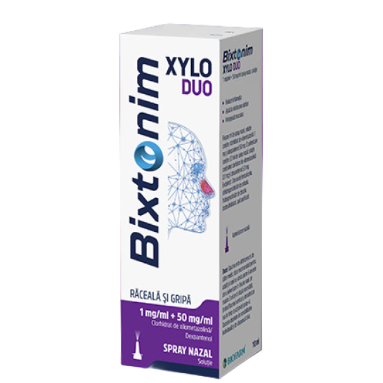 Bixtonim xylo duo 1mg/ml spray nazal, 10 ml, Biofarm