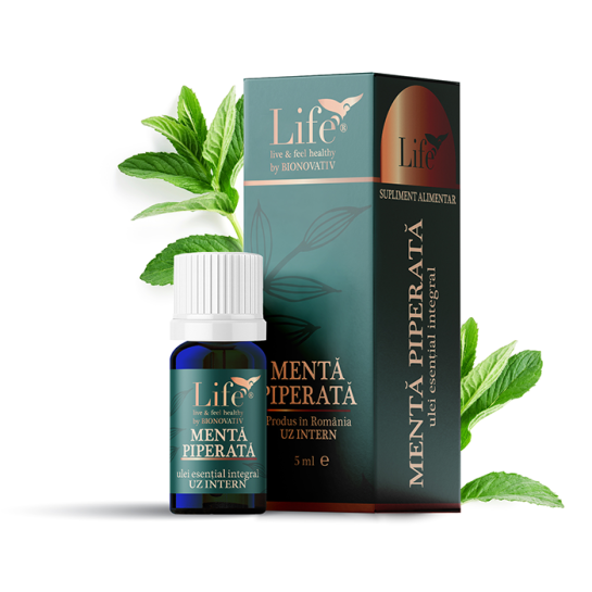 Ulei integral menta piperata 5ml, Bionovativ