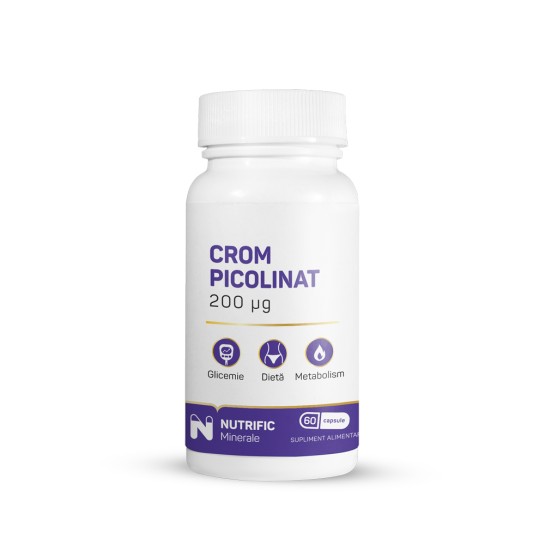 Crom picolinat, 200mcg, 60 capsule, Nutrific