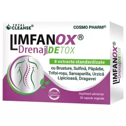 Limfanox Drenaj Detox, 750mg, 30 capsule, Cosmopharm