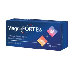 Magnefort B6, 50 drajeuri, Biofarm