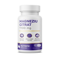 Magneziu Citrat, 375mg, 60 tablete, Nutrific
