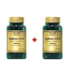 Ulei seminte de in omega 3-6-9,  60 + 30 capsule, Cosmopharm