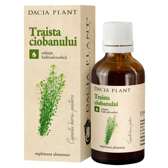 Tinctura de Traista Ciobanului, 50ml, Dacia Plant