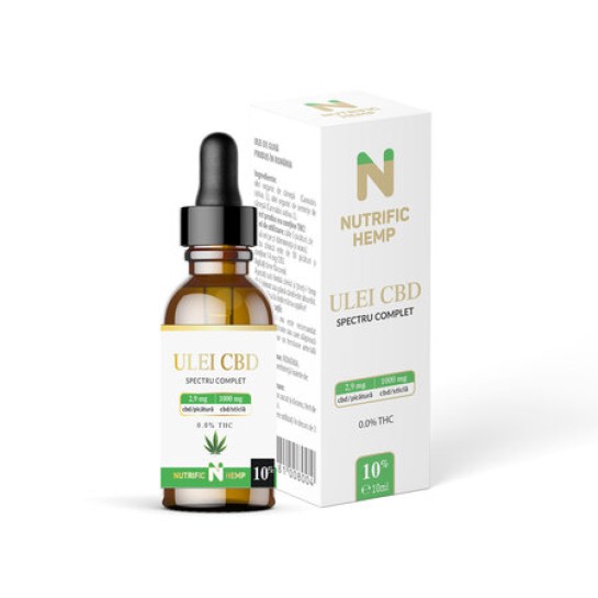 Ulei CBD 10% cu spectru complet, 10ml, Nutrific