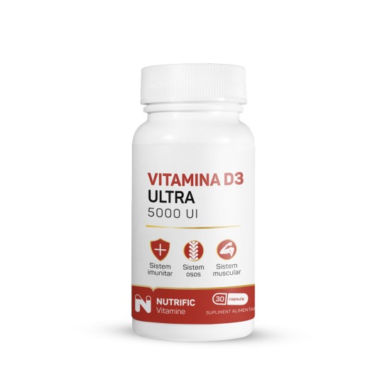Vitamina D3 Ultra, 5000 UI, 30 capsule, Nutrific 