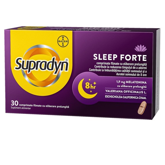 Supradyn Sleep Forte, 30 comprimate filmate, Bayer 