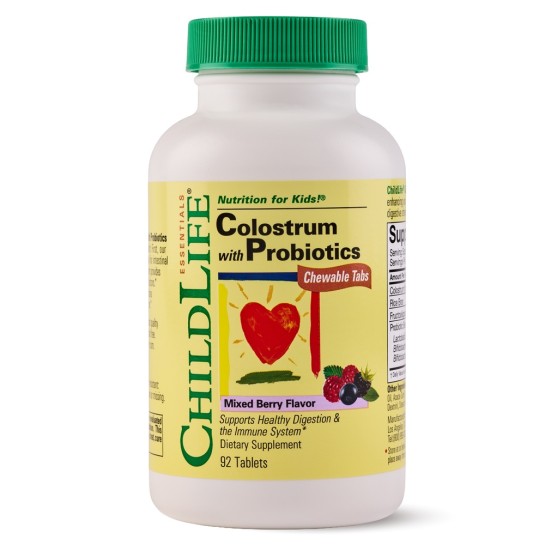 Colostrum + probiotic ChildLife Essentials, 92 tablete, Secom