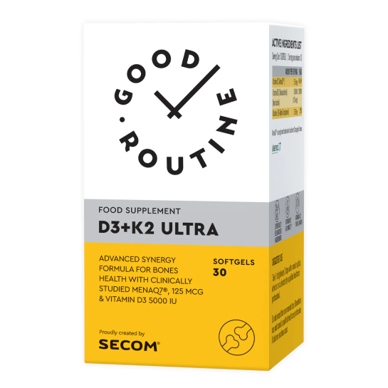 Vitamina D3 + K2 Ultra, 30 capsule gelatinoase moi, Secom 