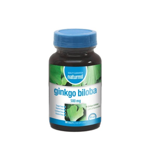 Ginkgo Biloba, 500mg, 90 tablete, Naturmil 