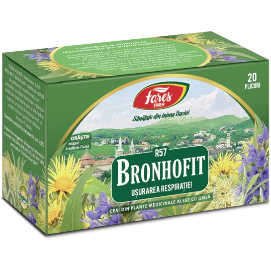 Ceai Bronhofit, R57, 20 plicuri, Fares 