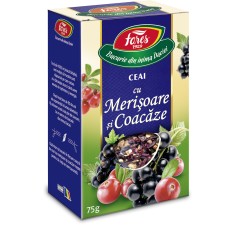 Ceai cu merisoare si coacaze, 75g, Fares