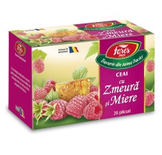 Ceai cu zmeura si miere, 20 plicuri, Fares