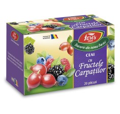 Ceai Fructele Carpatilor Aromfruct, 20 plicuri, Fares