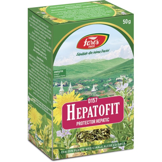 Ceai Hepatofit, D157, 50g, Fares
