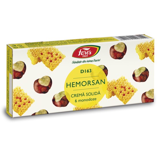 Hemorsan D163 crema solida 6 monodoze, Fares