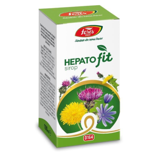 Hepatofit D164 sirop cu fructoza, 100ml, Fares