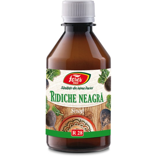 Sirop Ridiche Neagra, R28, 250 ml, Fares 