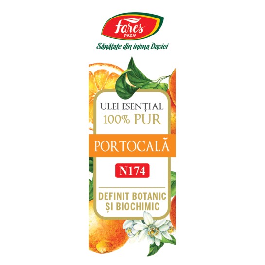 Portocala, N174, ulei esential 100% pur, 10ml, Fares