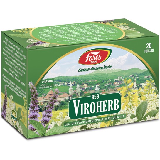 Ceai Viroherb R59, 20 plicuri, Fares 