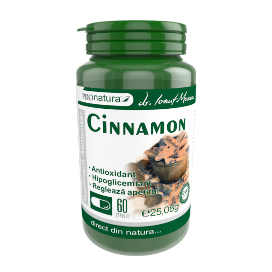 Cinnamon, 60 capsule, Pro Natura 