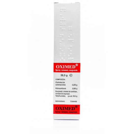 Oximed spray cutanat, Mebra