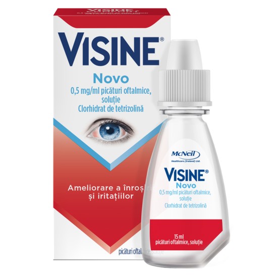 Visine Novo, picaturi oftalmice, 15ml, Mcneil