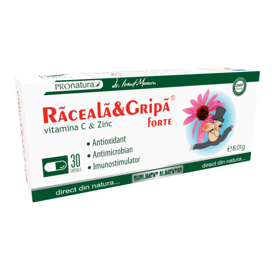 Raceala & Gripa Forte, 30 capsule, Pro Natura